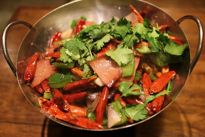 Salade tiède à la viande pour le régime Dukan